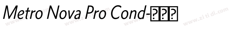 Metro Nova Pro Cond字体转换